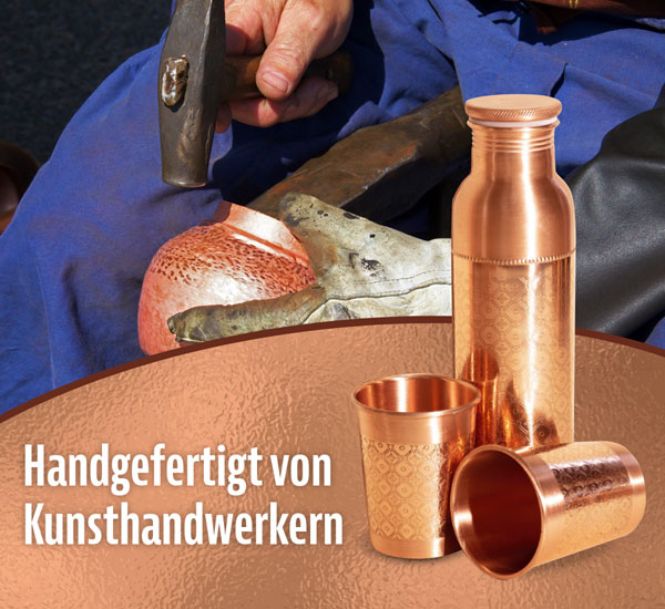 Kupfer-Geschenkset Mosaik - Wie neu